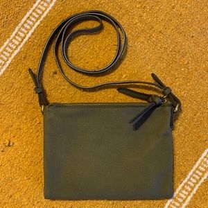 Old Navy forest green suede crossbody
